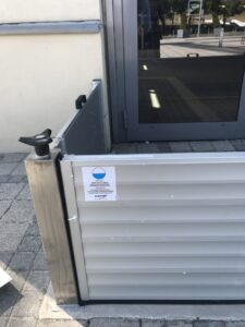 bariera przeciwpowodziowa Acquastop Classic z kolumną